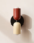 Morandi Duo - Rood & Beige - wandlamp