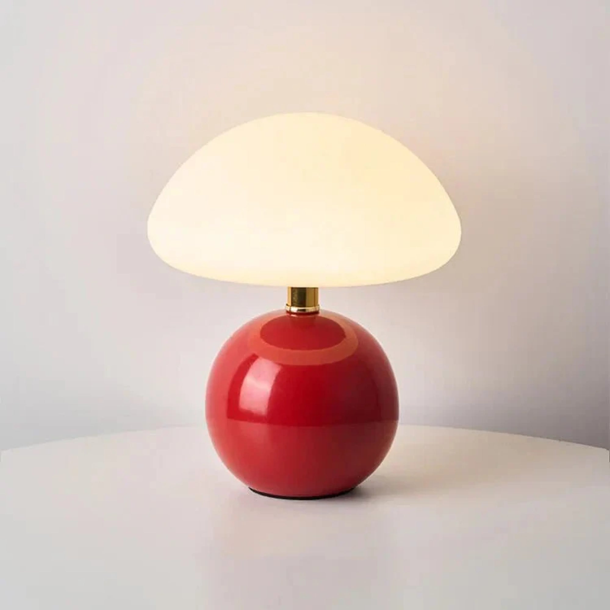 Champignón - Rood - tafellamp