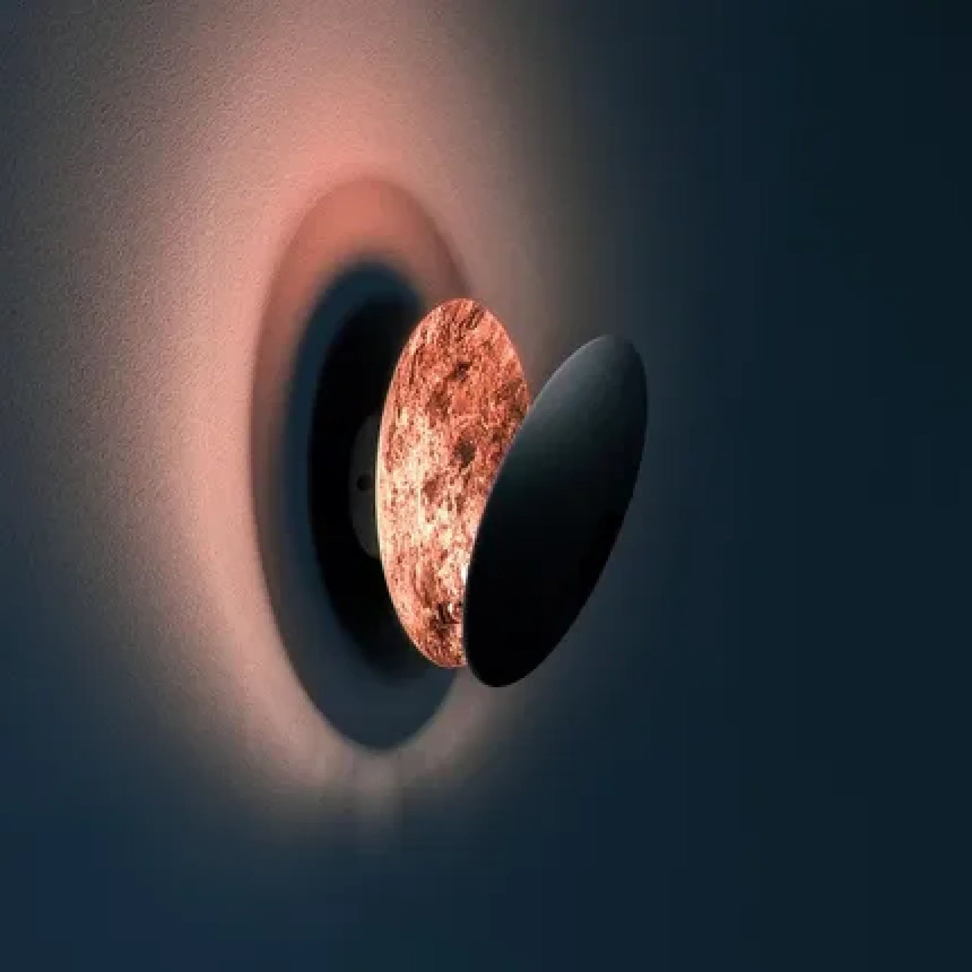 Eclipse - Zwart &amp; Rosé - Verlichting > Verlichtingsarmaturen > Binnenverlichting > Wandlampen