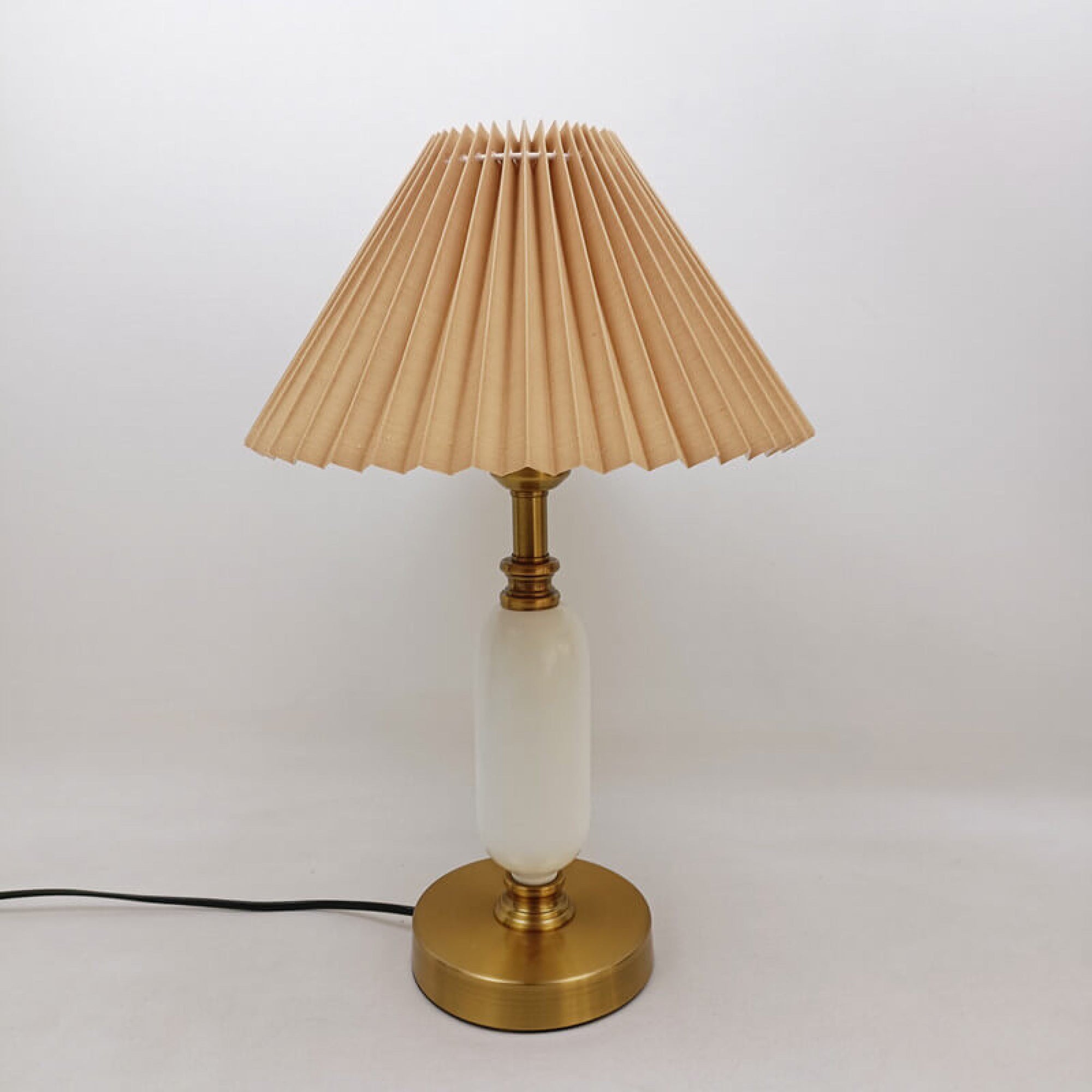 Jualy - Khaki + Wit - Table Lamps