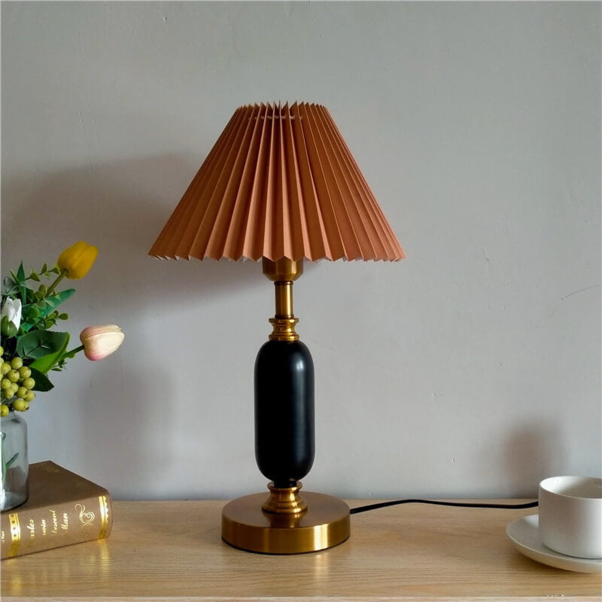 Jualy - Khaki + Zwart - Table Lamps