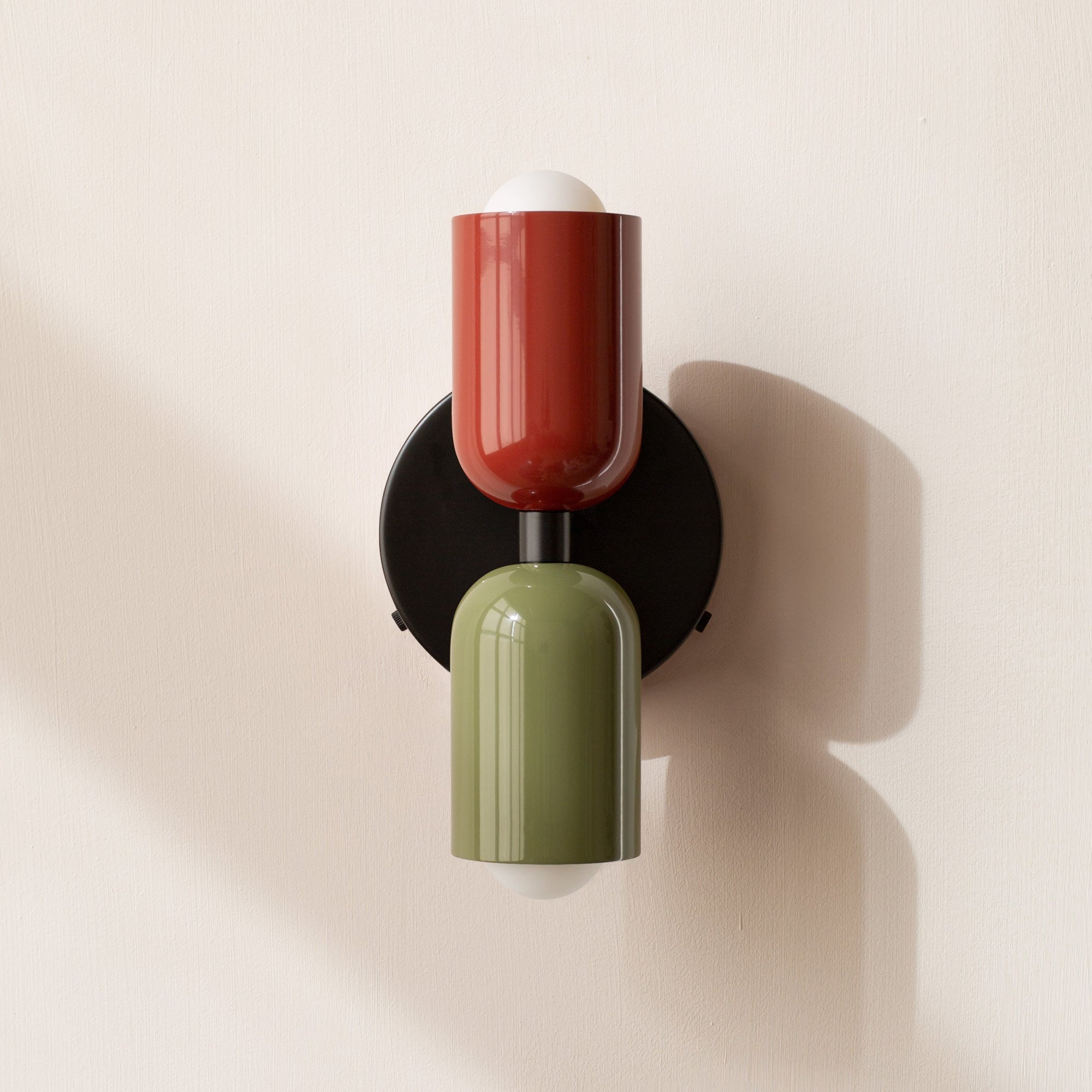 Morandi Duo - Rood & Groen - wandlamp