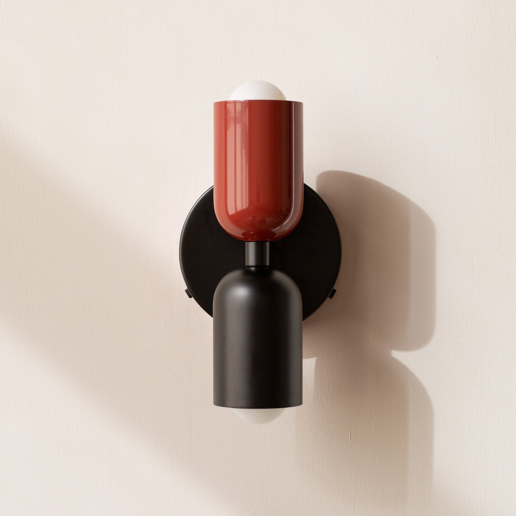 Morandi Duo - Rood & Zwart - wandlamp
