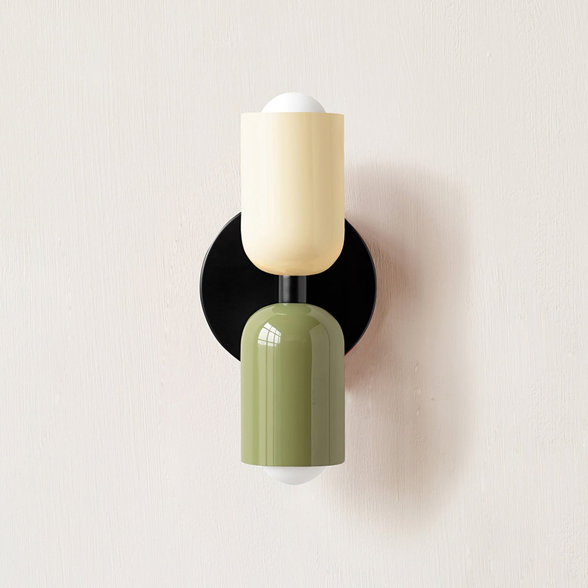 Morandi Duo - Wit & Groen - wandlamp